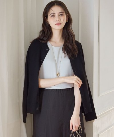 【SLOW/一部店舗限定】コットンシルク ニットブルゾン