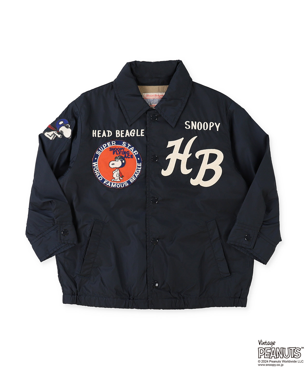 デニムダンガリー DENIM DUNGAREE SNOOPY コーチジャケット