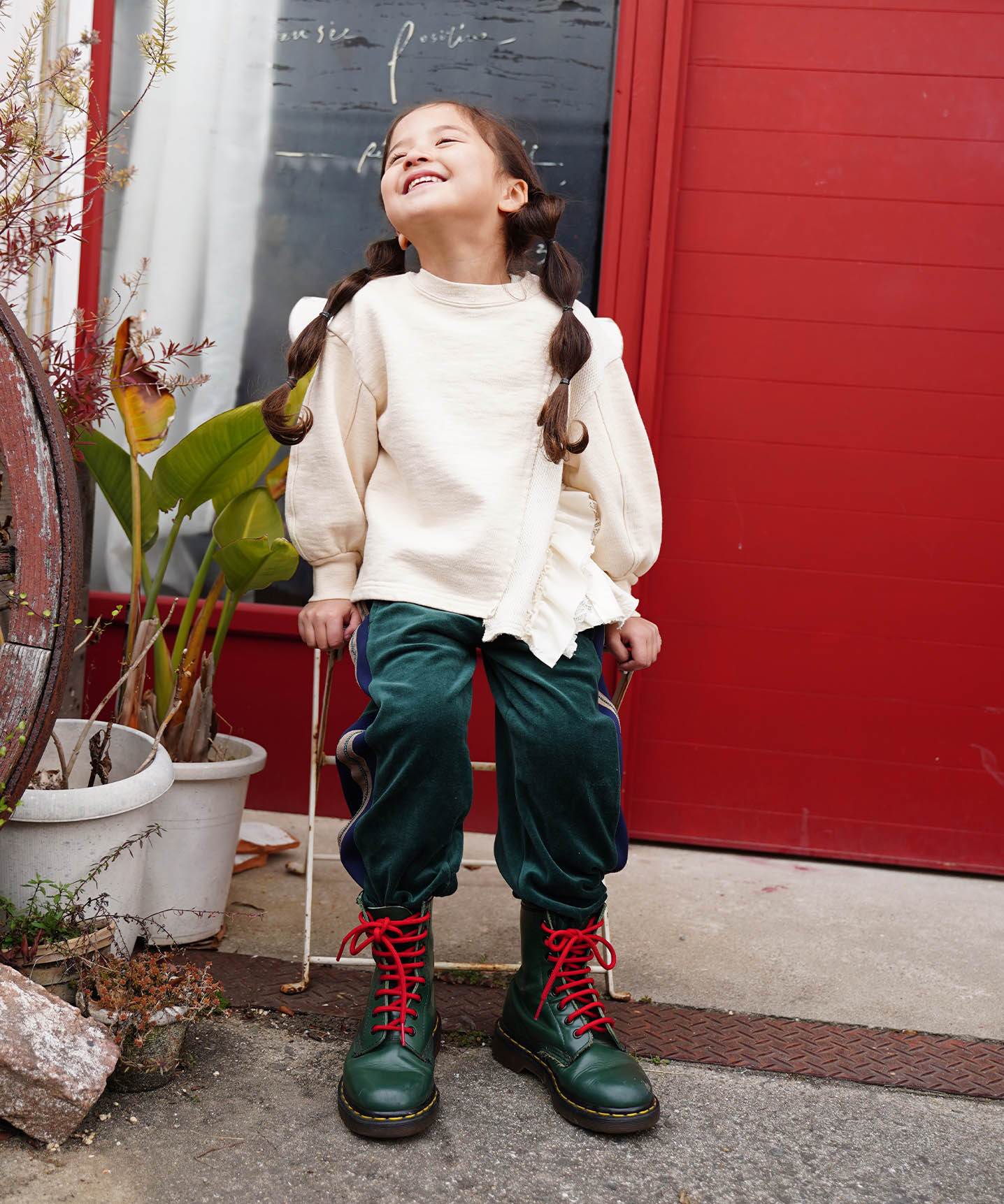 GOTOHOLLYWOOD ゴートゥーハリウッド GO TO HOLLYWOOD Velour Frill グリーン 110cm GOTOHOLLYWOOD ゴートゥーハリウッド GO TO HOLLYWOOD Velour Frill グリーン 110cm