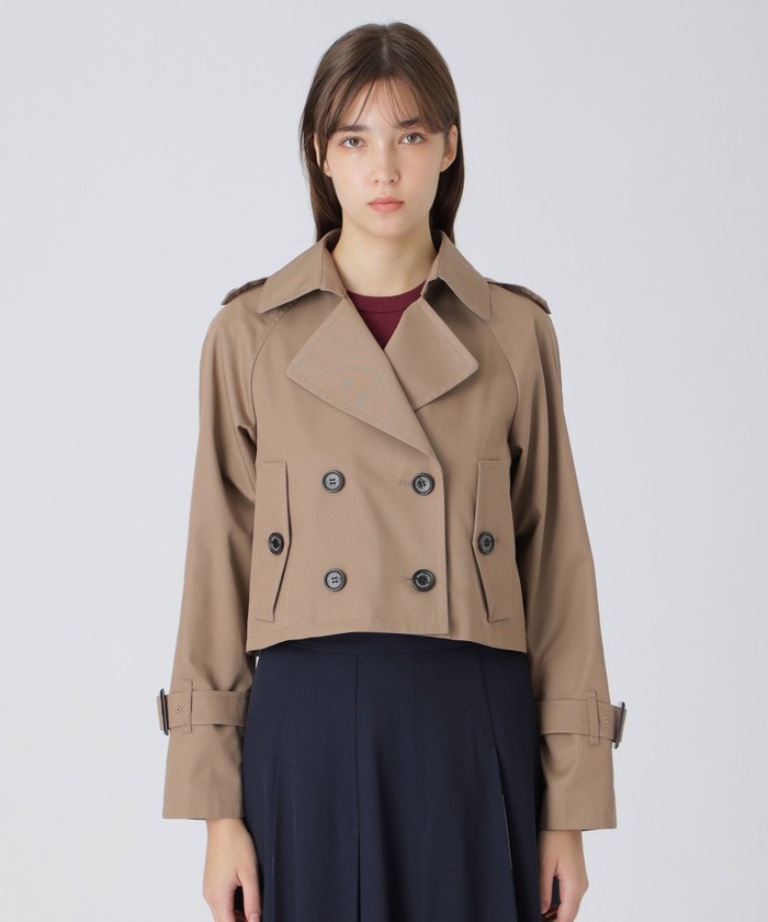 yori コットンショートトレンチコート ショートトレンチコート(506838961)｜阪急百貨店公式通販サイト｜阪急