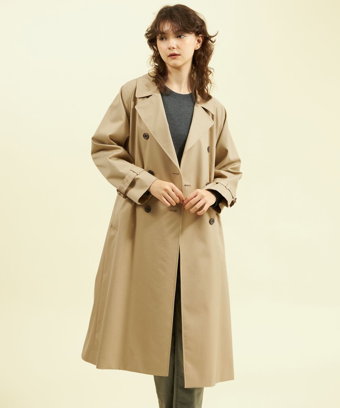 美品✨ マッキントッシュフィロソフィー　ゴム引き　フーデットコート　ベージュ ベージュ系｜コート｜MACKINTOSH PHILOSOPHY(マッキントッシュ