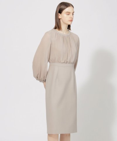 【24 TWENTY FOUR Noble】 シフォンコンビドレス