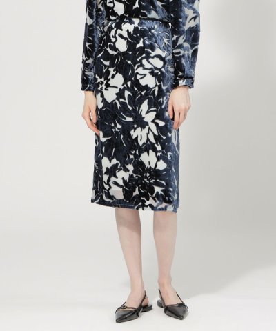 【EPOCA DI BASE】 フラワーオパールプリント タイトスカート 《WE