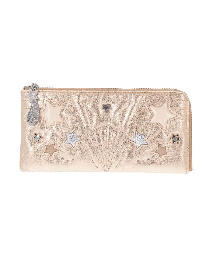 ANNASUI(バッグ) ルシィ 薄マチ長財布 ゴールド F ANNASUI(バッグ) ルシィ 薄マチ長財布 ゴールド F