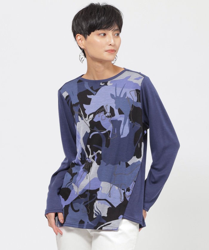 【24SS】 EVEX by KRIZIA エヴェックス カットソー ￼現行品 公式】EVEX by KRIZIA(エヴェックス バイ クリツィア)の