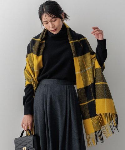 【杏さん着用/CLASSY.2月号掲載】カシミヤ チェック ストール