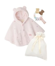 gelato pique Kids＆Baby/【ラッピング済み】【BABY】ベビモコドットポンチョ&シリアルベアラトルSET/506860486