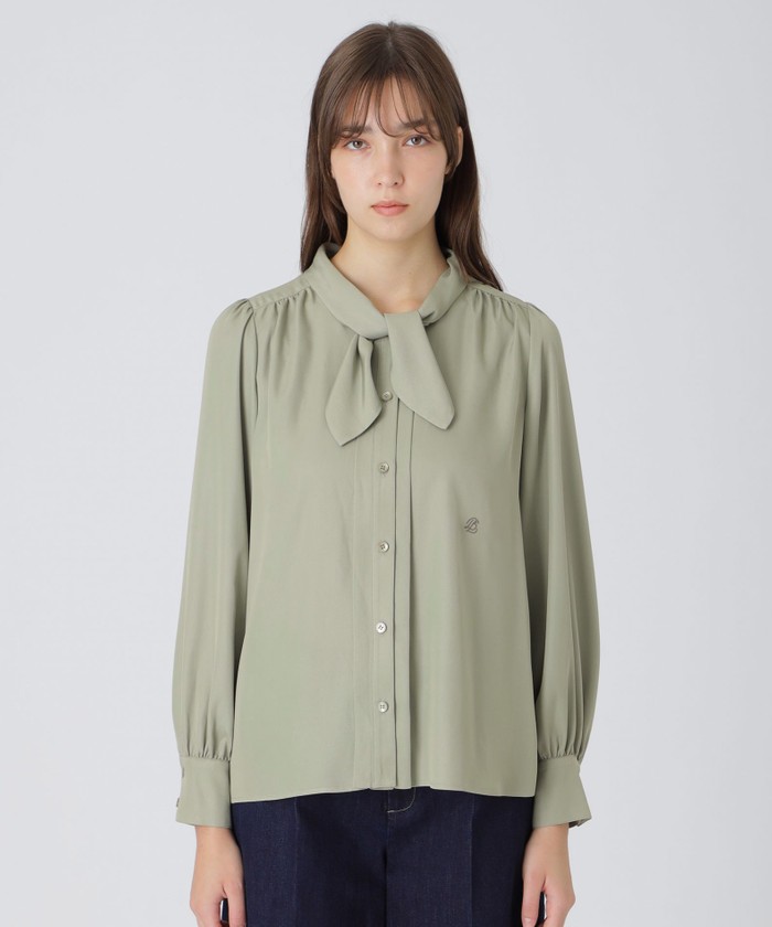 最終値下げ　新品　タグ付き　クレストブリッジ　ブルーレーベル　ブラウス グリーン系｜シャツ・ブラウス｜BLUE LABEL CRESTBRIDGE(ブルー