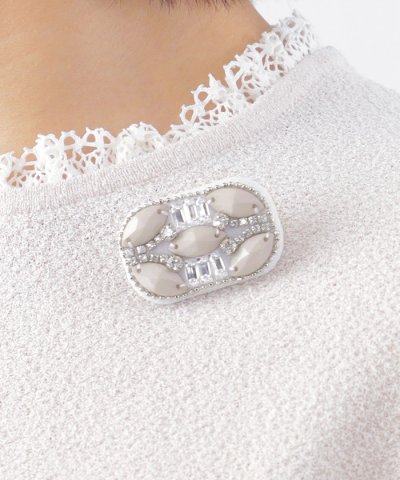 【STORY掲載】フェルトブローチ（幾何模様）