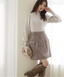 PROPORTION BODY DRESSING/フラップミニスカート　WEB限定カラー：エクリュツィード/506856962