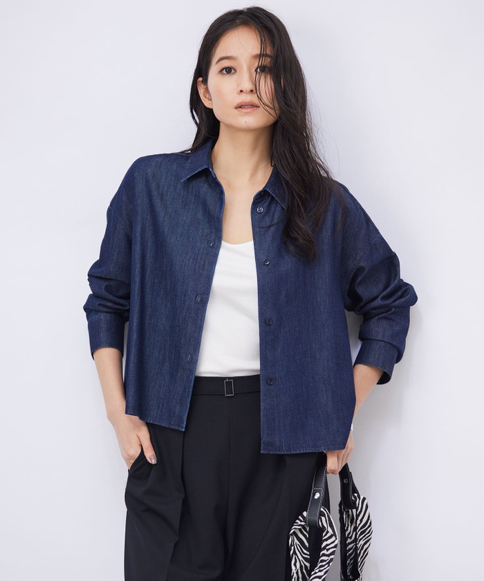 ブルー系｜シャツ・ブラウス｜iCB (Lサイズ)(アイシービーエル