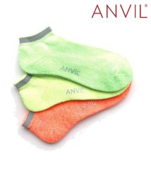 ANVIL/アンヴィル ANVIL 【ANVIL】「消臭加工」3足セット パイル 3パック スポーツ アンクル ソックス 靴下 /3P Ankle Socks/ANS030/504600520