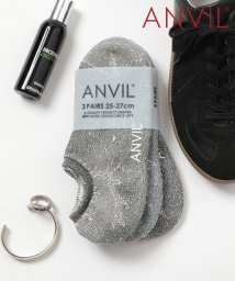 ANVIL/アンヴィル ANVIL 【ANVIL】「消臭加工」「滑り止め付き」3足セット 3パック イン ソックス /インビジブルソックス /ANS020 浅履き 靴下 ア/504600521