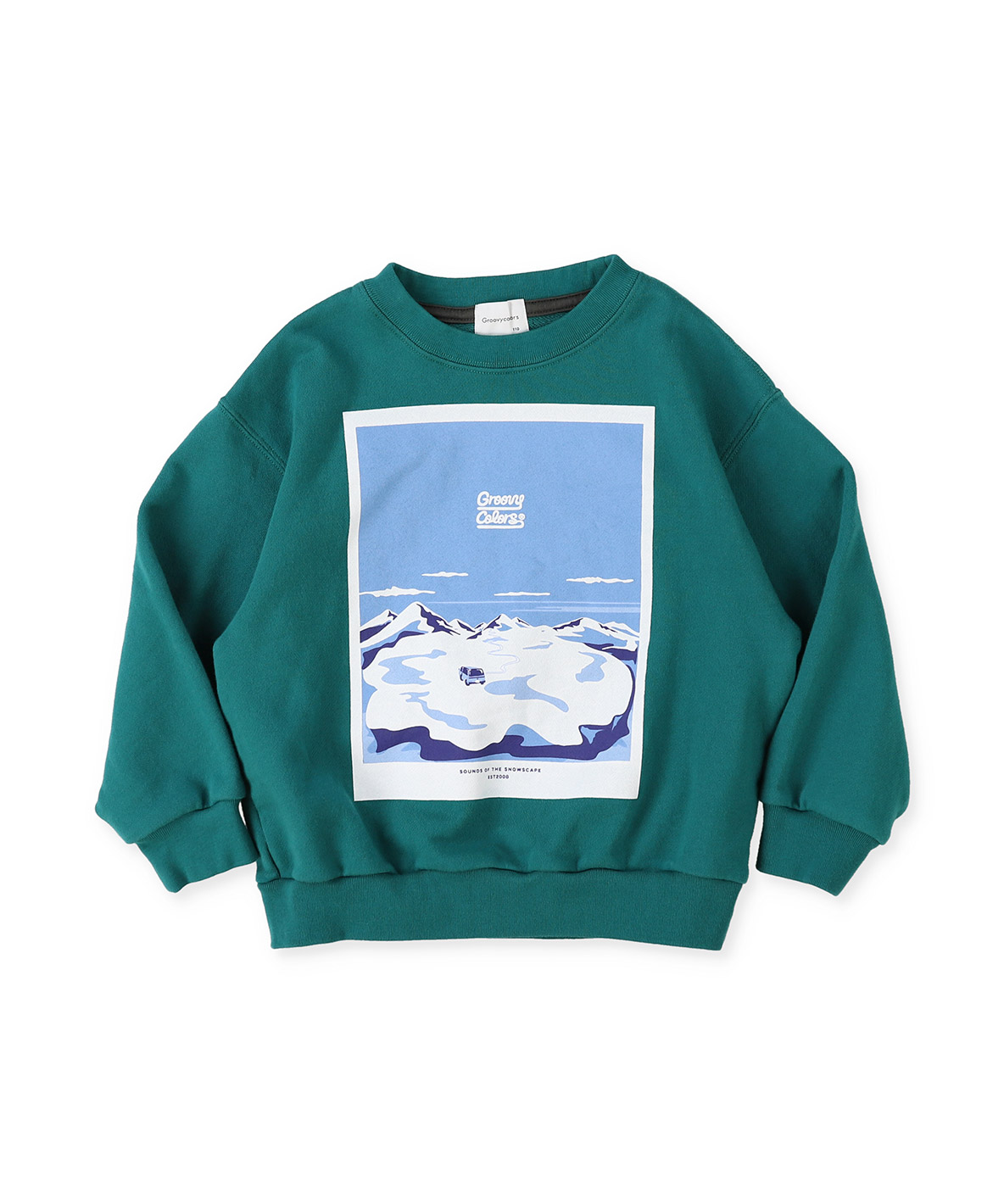 GROOVYCOLORS グルーヴィーカラーズ GROOVY COLORS SNOWSCAPESweats グリーン 130cm GROOVYCOLORS グルーヴィーカラーズ GROOVY COLORS SNOWSCAPESweats グリーン 130cm