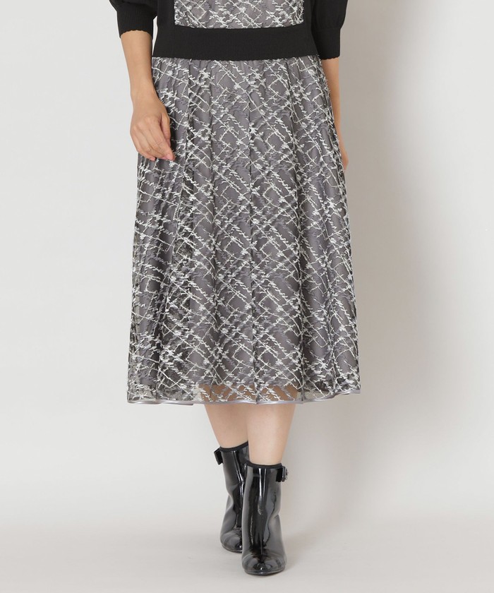 ブラック系｜Aラインスカート｜TO BE CHIC(トゥー ビー シック