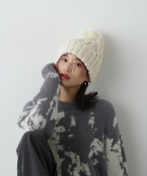 N Natural Beauty Basic/ケーブルポンポンニットキャップ/506859302