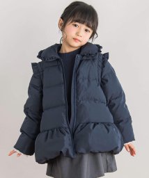 BeBe Petits Pois Vert/【店舗限定】タフタ＋ポンチ２WAYダウンコート(95~160cm)/506846215