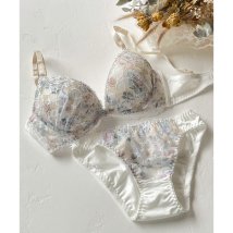 fran de lingerie(フランデランジェリー)/フランデランジェリー fran de lingerie ブラ＆ショーツセット Bra&shorts 「ペアブラジャー ペアブラジャー（ワイヤー有り）」 ブラジャ/ホワイト