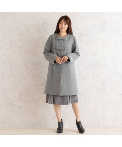 【限定カラー】リボンウールコート
