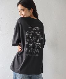 Bonjour Sagan/ボンジュールサガン BONJOUR SAGAN 動物図鑑バックプリントTシャツ/506865353