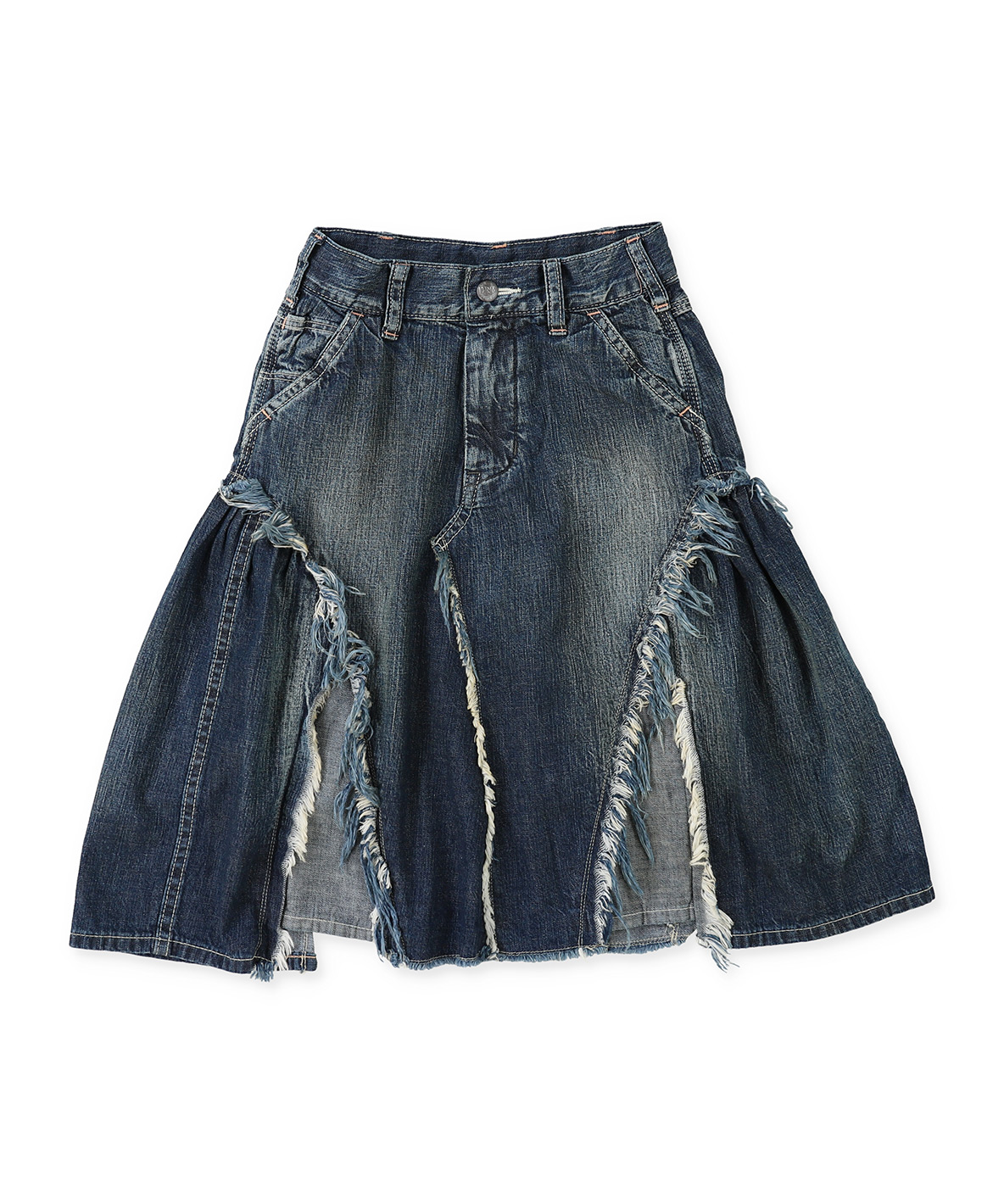 デニムダンガリー リメイクフレアデニムスカート160新品タグ付デニム&ダンガリー デニムダンガリー DENIM DUNGAREE 8ozDenimRemakeSk(506391535)｜阪急