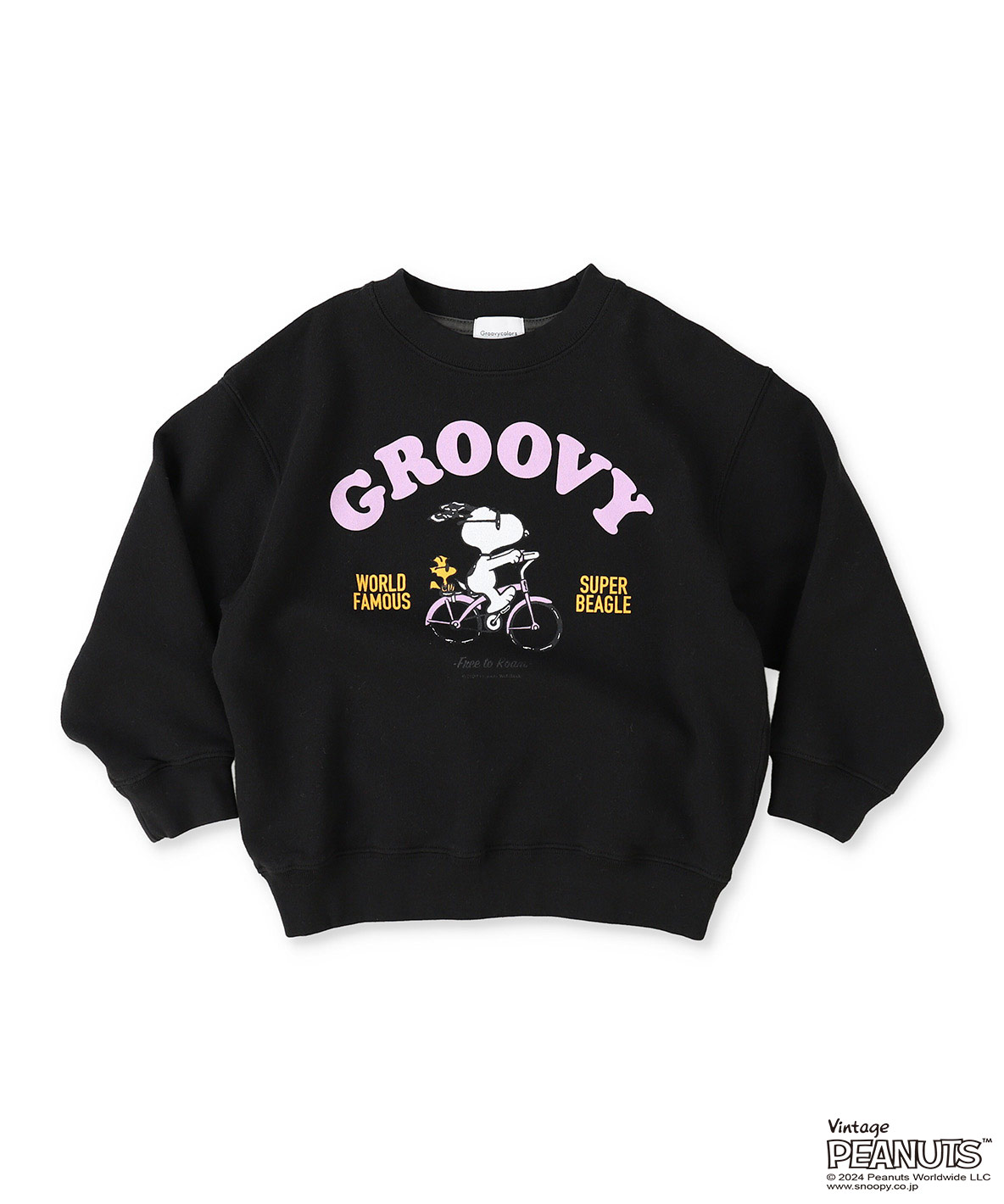GROOVYCOLORS グルーヴィーカラーズ GROOVY COLORS SNOOPYandGROOVY ブラック 130cm GROOVYCOLORS グルーヴィーカラーズ GROOVY COLORS SNOOPYandGROOVY ブラック 130cm