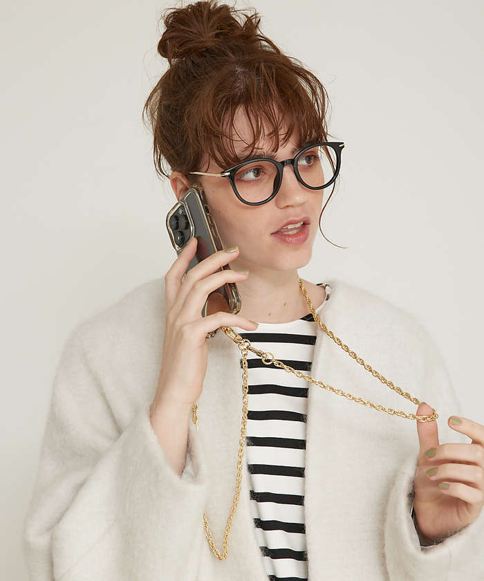 LOWELLThings Chain Strap/チェーンショルダー(スマホタブ付き) シャンパンゴールド F LOWELLThings Chain Strap/チェーンショルダー(スマホタブ付き) シャンパンゴールド F