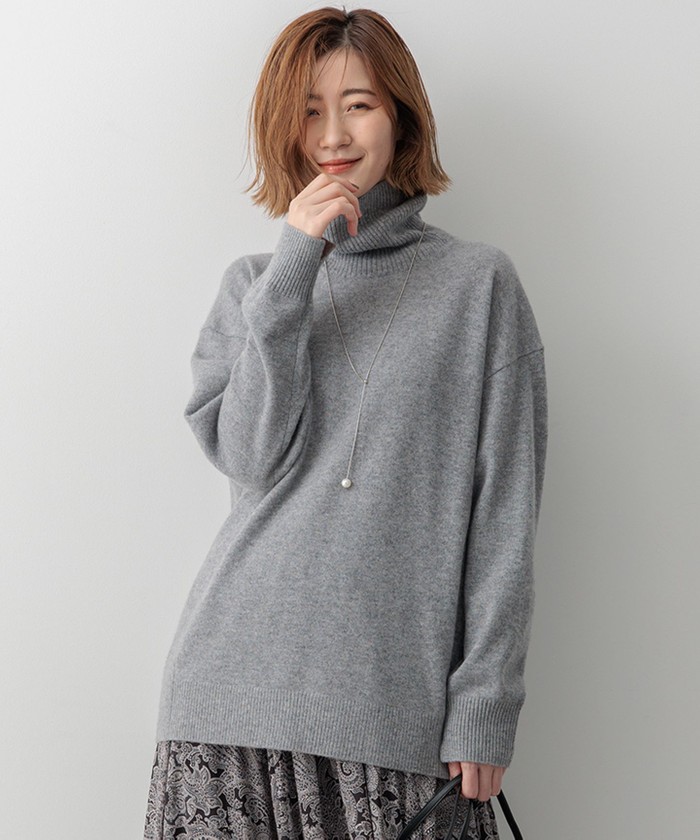 ピュアカシミヤ タートルネック ニット(506875072)｜阪急百貨店公式