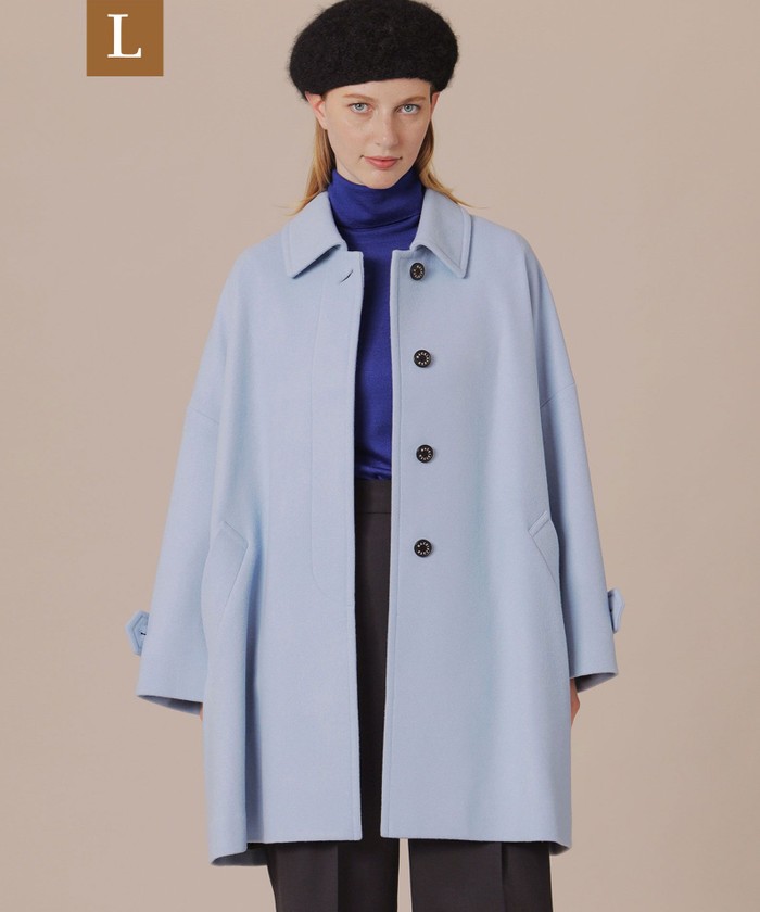 【ロズリー】ファインクオリティーウールステンカラーコート セール】 【L】【ROSLEY/ロズリー】ファインクオリティーウールステン