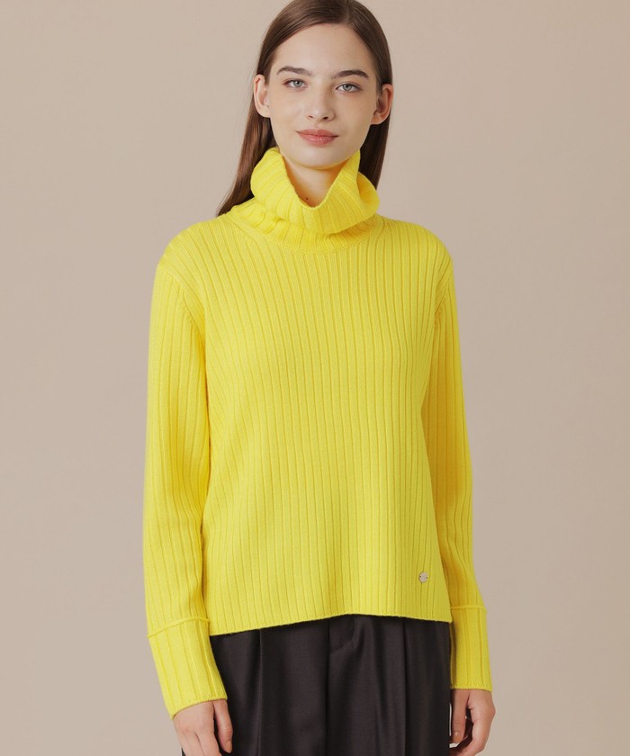 新品　マッキントッシュロンドン　タートルネックニット　イエロー　定価3.9万 イエロー系｜ニット・セーター｜MACKINTOSH LONDON(マッキントッシュ