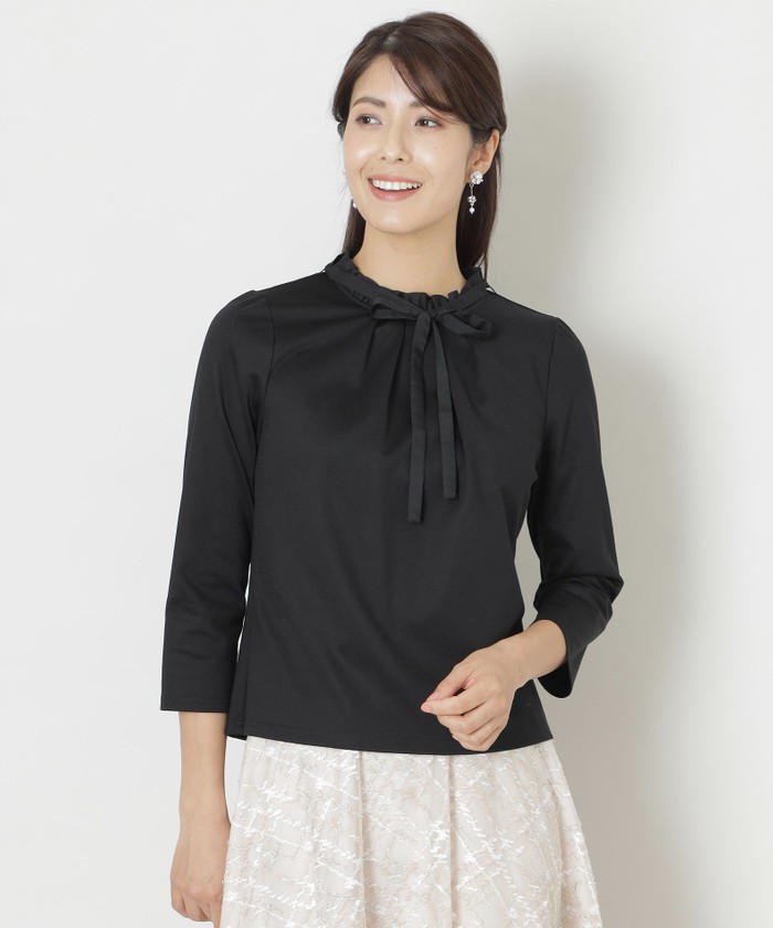 tobechic 黒カットソー ブラック系|カットソー・Tシャツ|TO BE CHIC(トゥー ビー