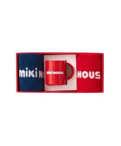 【ミキハウス】 ミニタオル2枚＆マグセット【箱入】