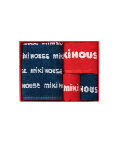 【ミキハウス】 フェイス＆ハンド＆ミニタオル2枚セット【箱入】