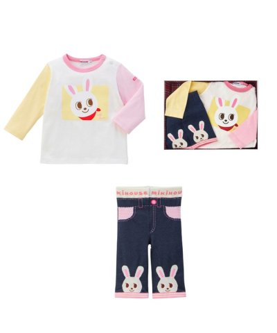 【ミキハウス】 長袖Ｔシャツセット【BOX付き】