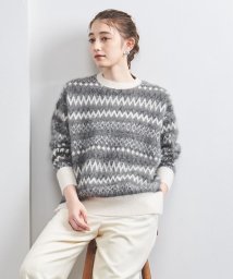 UNITED ARROWS/フォックスカシミヤ ジャカード クルーネック ニット/506878998