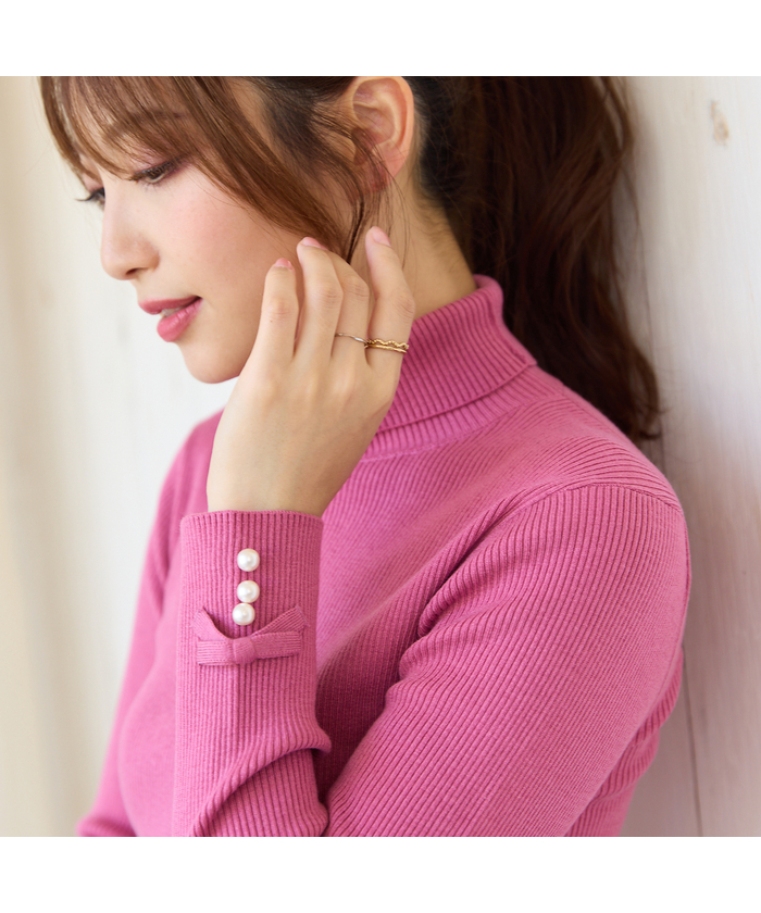 堅実な究極の ピンク系｜ニット・セーター｜Rose Tiara(ローズティアラ)｜阪急 トップス