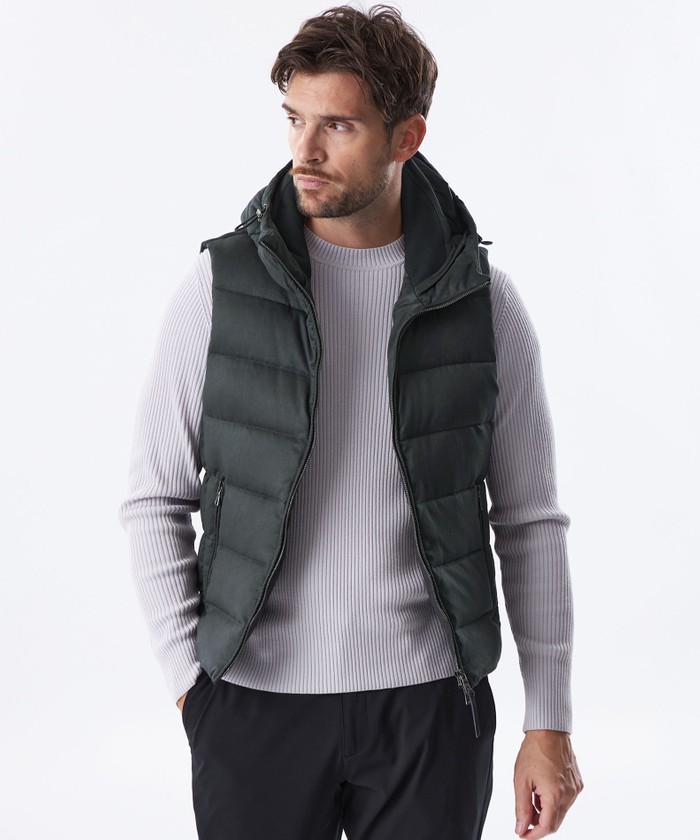 ポリエステルスエードダウンベスト(506867983)｜HANKYU MEN'S / 阪急メンズ