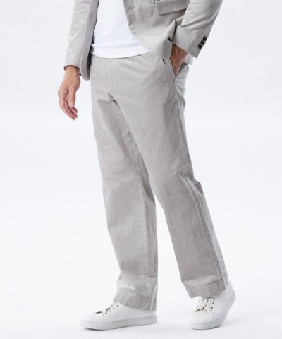 【WEB＆一部店舗限定】別珍ストレッチワイドパンツ