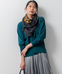 NIJYUSANKU（LARGE SIZE）(２３区（大きいサイズ）)/【洗える】ヴィスコースストレッチ ミラノリブ ニット/ダークグリーン系 