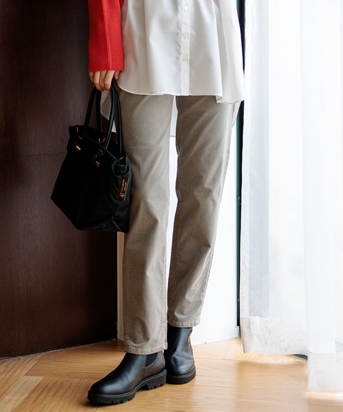 【オシャレ⭐23区】グレー　ラメ入り　短めパンツ　サイズ40 ラメメッシュパンツ[ask39] | レディースファッション通販の