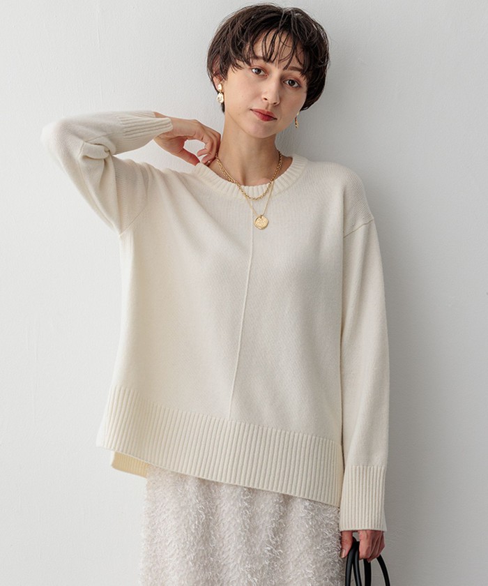 ジュンロペ　JUN&ROPE 白 ニットセーター　Lサイズ 楽天市場】ジュン＆ロペ（セーター｜レディースウェア）：ウェア