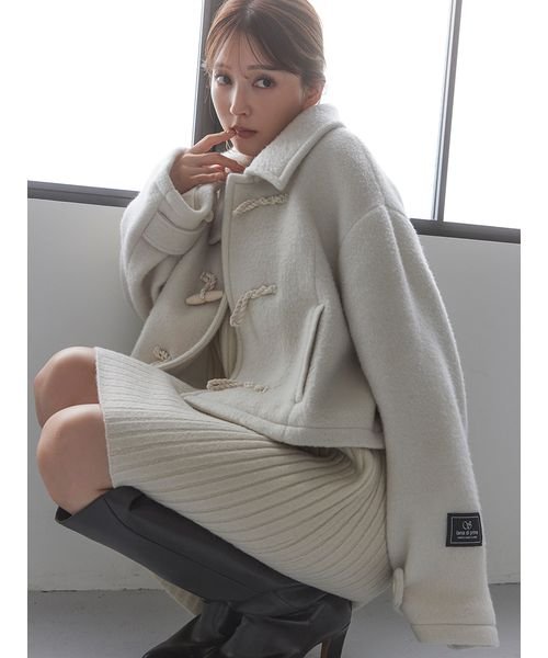 ダッフルコートショート丈【snidel】 よぅ 