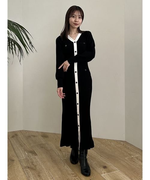 フロントボタンニットワンピース(506896530)｜阪急百貨店公式通販  