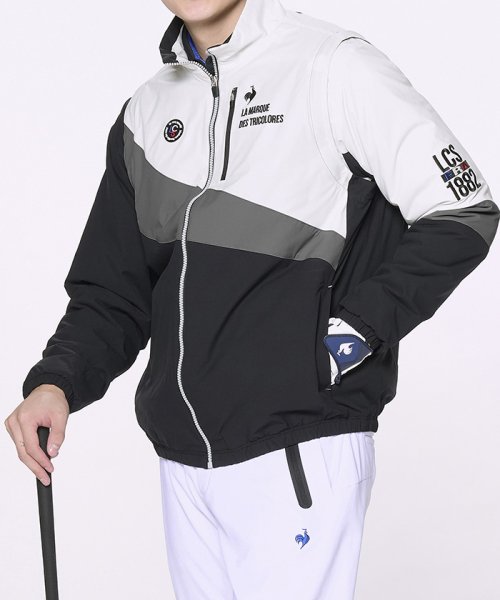 le coq sportif GOLF (ルコックスポルティフ（ゴルフ）)/【ストレッチフォーサー】中わた2WAYブルゾン/ブラック