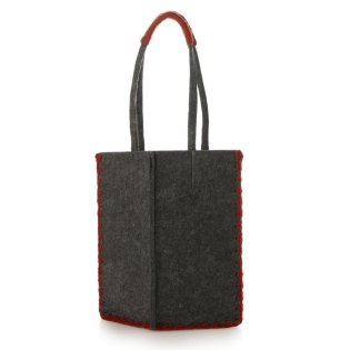 EARTH MADE/アースメイド EARTH MADE E6528 FELT*KNIT CROCHET TOTE/M/506901198