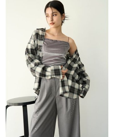 【LILY BROWN Lingerie】カップインキャミ／ベロアマルチカラー