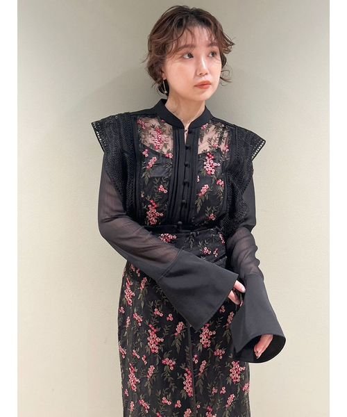 エンブロイダリースイッチングブラウス(506919386)｜阪急百貨店公式  