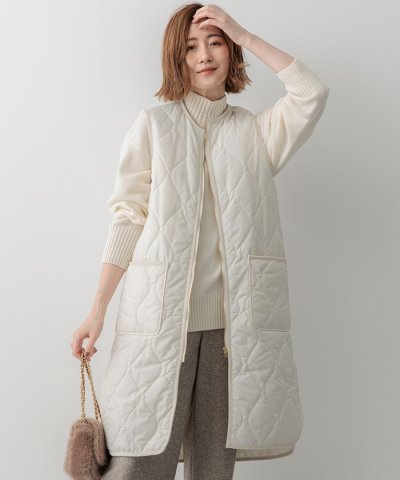 【撥水加工】中綿 パディング ジレ
