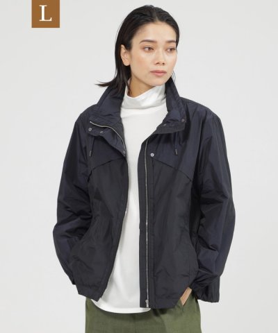 【L】【カタログ掲載品】【ウォッシャブル】シャンブレータフタスタンドカラーブルゾ