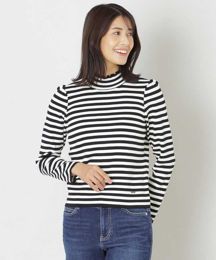 ニット セーター 「STORY掲載」レーヨンナイロン タートルネックニット レディース セール】 【STORY掲載】レーヨンナイロン タートルネックニット